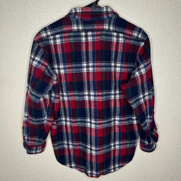 Vintage Pendleton Wool Plaid Button Down Shirt Made In USA Medium - Picture 3 of 4